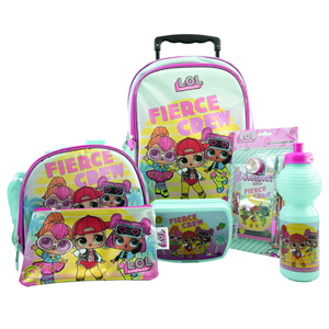ست 12 در 1 کوله پشتی چرخدار 40 سانتی Fierce Crew مدل Trolly Bag - Promotion Items 12 in 1 - Fierce Crew _کوله پشتی